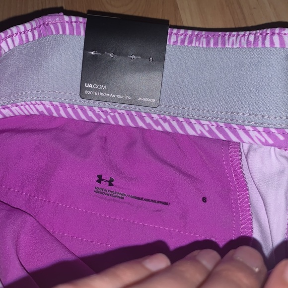 Under Armour | Purple Golf Wave Shorts - Picture 3 of 4